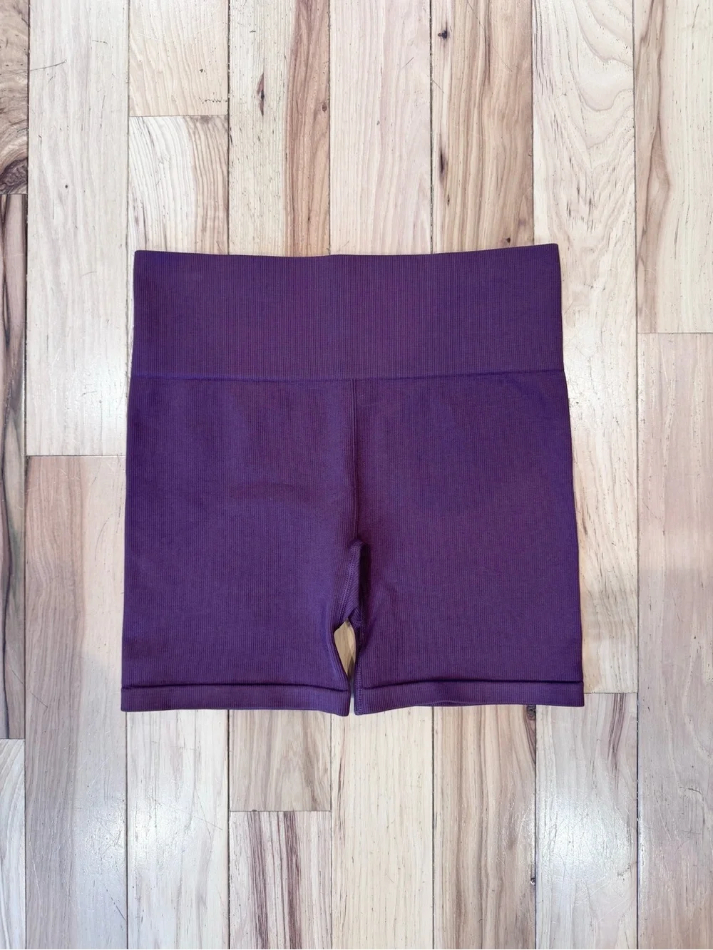 Women’s New Balance High-Waist Purple Biker Shorts